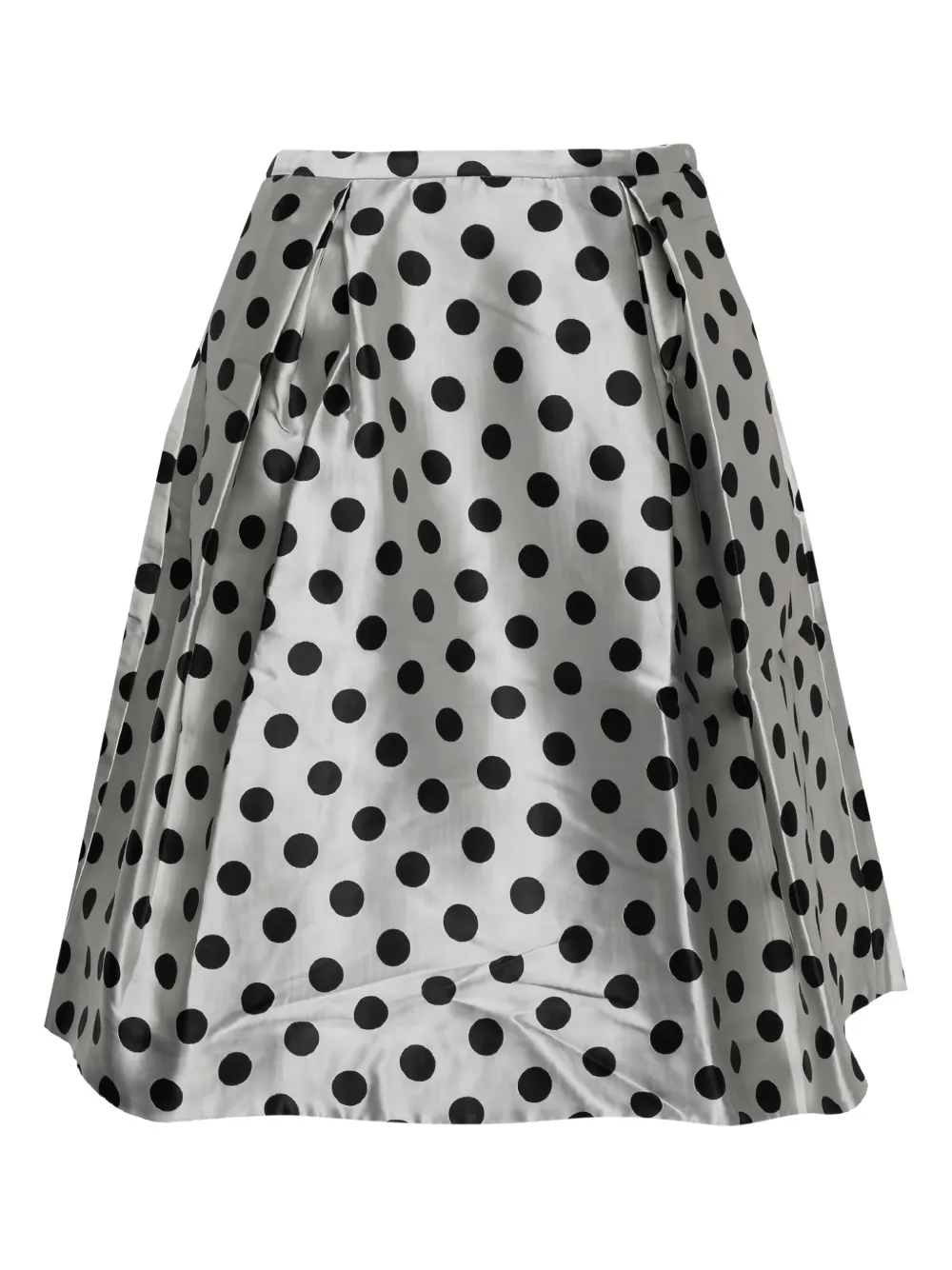Carolina Herrera polka-dot pleated skirt | White | Image 1