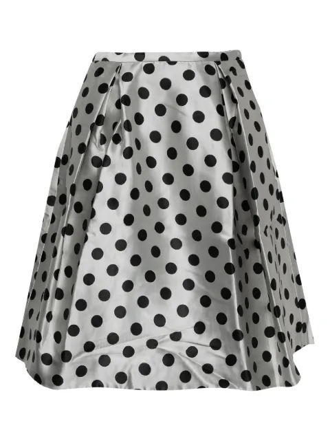 Carolina Herrera polka-dot pleated skirt