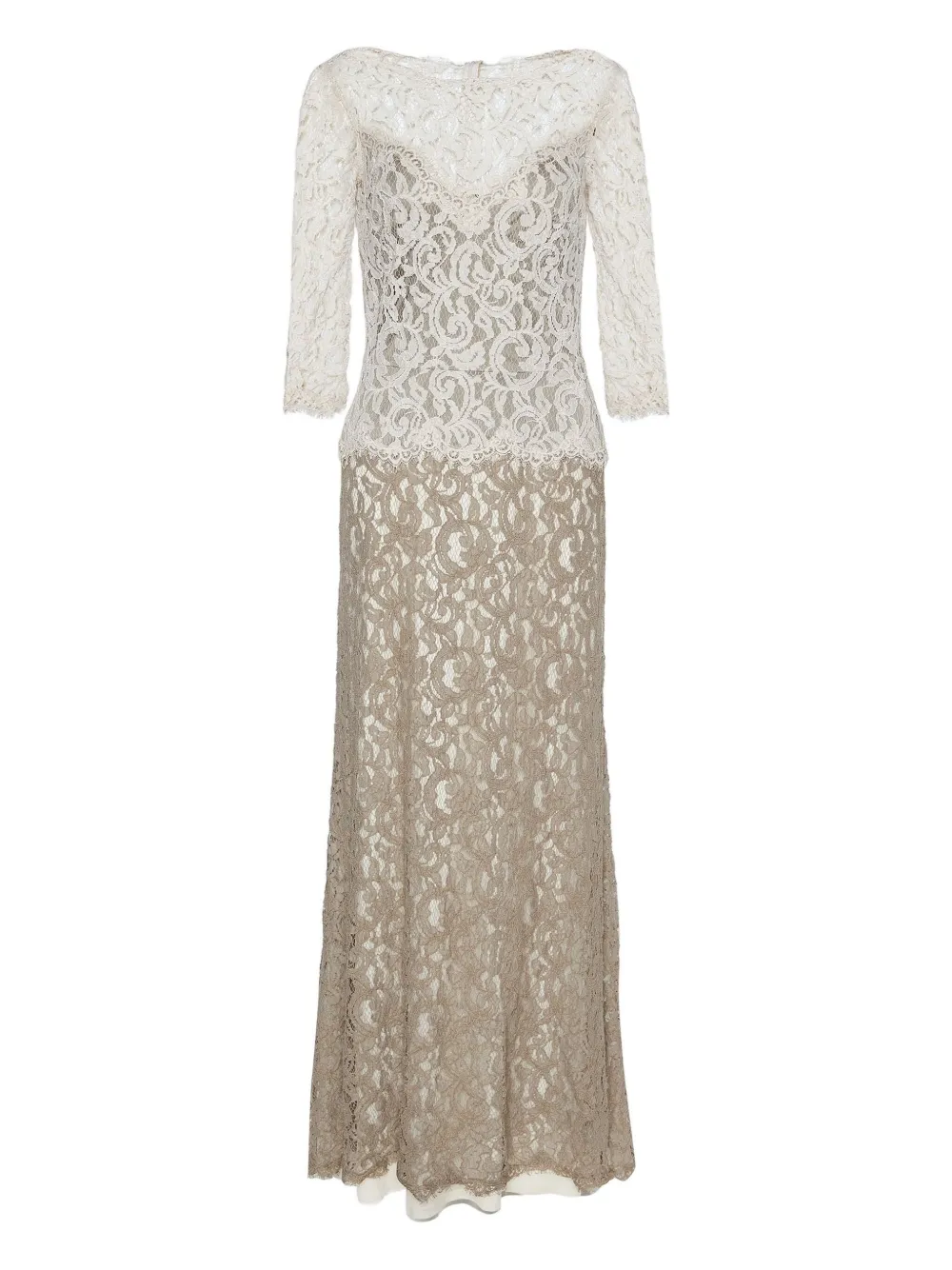 Pre-owned Tadashi Shoji Lace Layered Gown