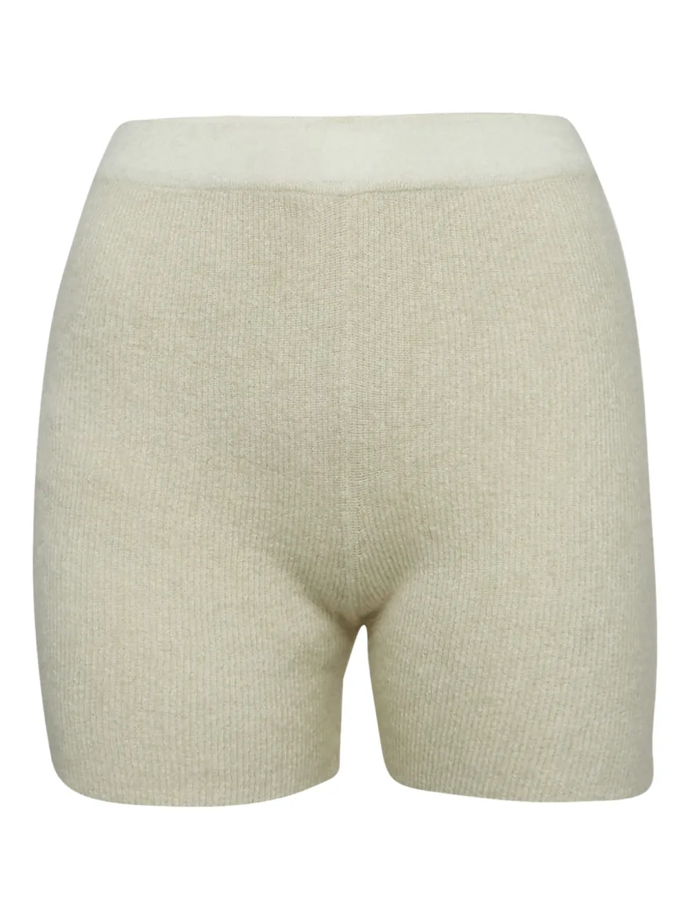 Jacquemus Pre-Owned ribbed-knit shorts - Toni neutri