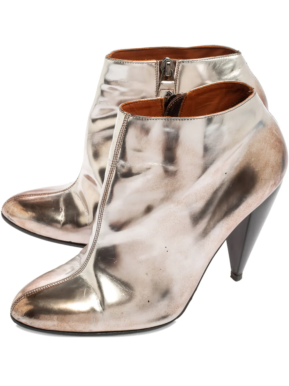 100mm pointed-toe ankle boots