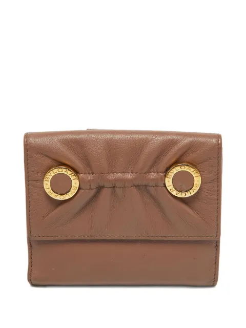 Bvlgari Pre-Owned cartera con anillos grabados
