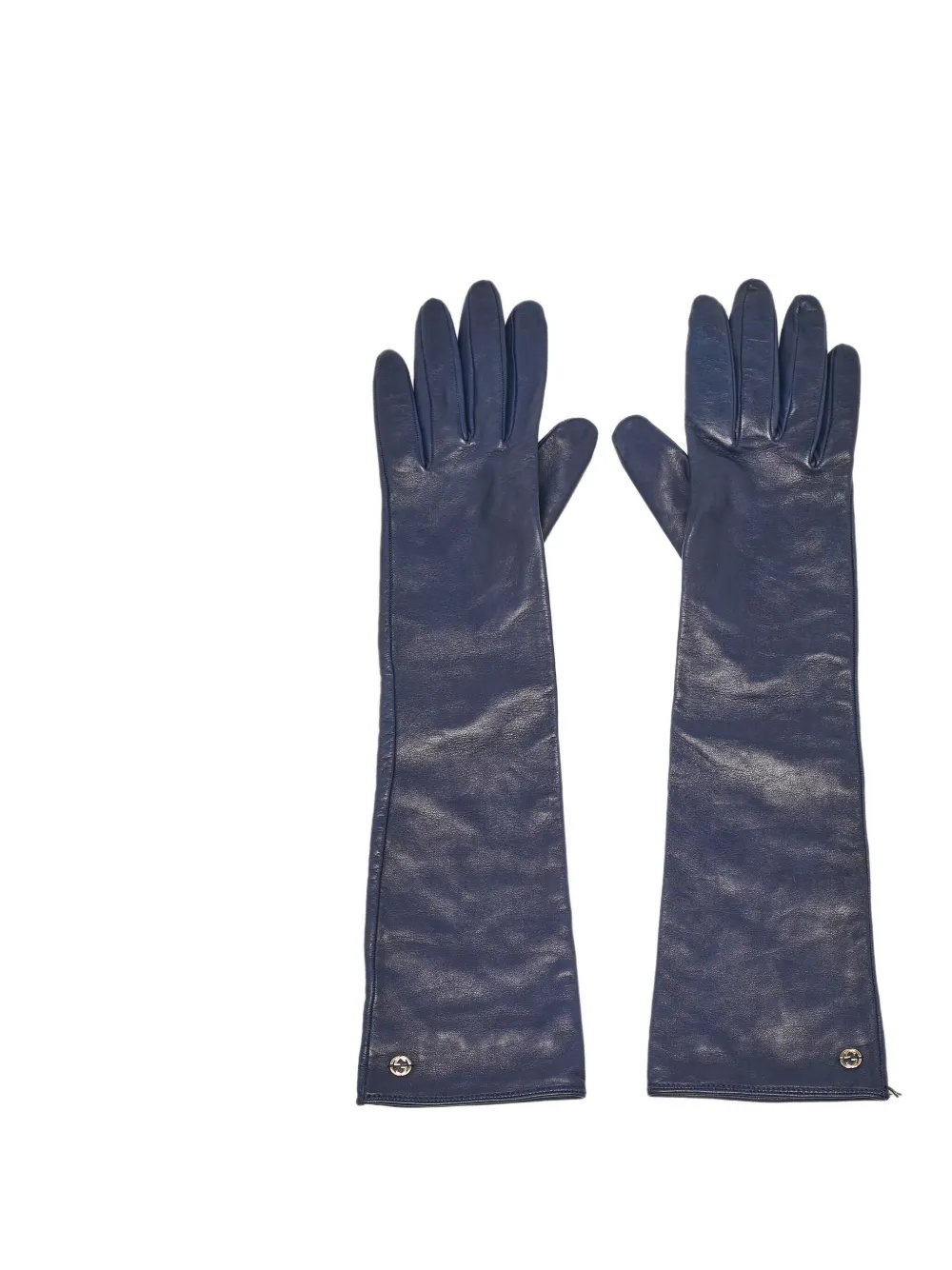 Gucci Pre-Owned 2024 レザーグローブ - ブルー Gucci Pre-Owned 2024 レザーグローブ - ブルー