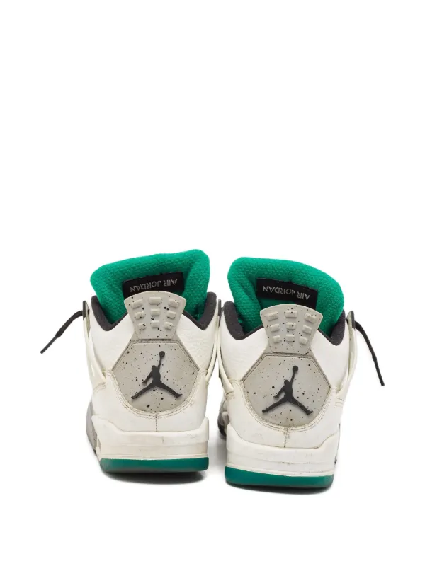 Nike Vintage Air Jordan 4 Retro Sneakers | White | FARFETCH display picture 1