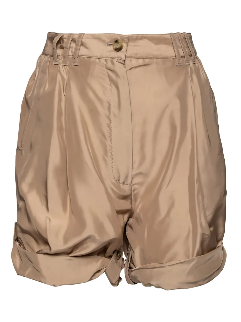 pleated-pocket shorts