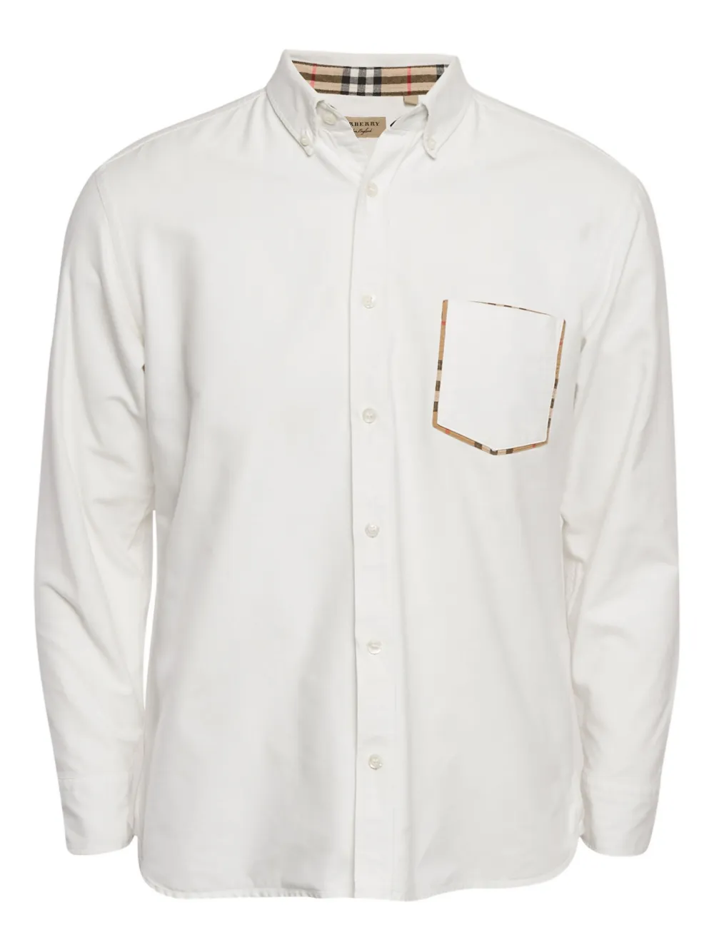 2024 checkered-trim shirt