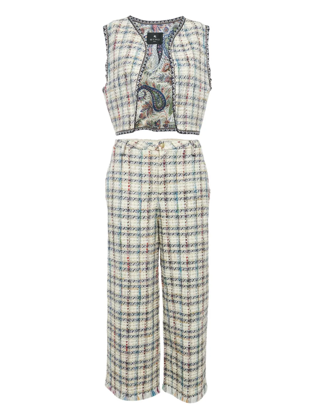 Etro Pre-Owned 2013 tweed suit | Neutrals | Image 1