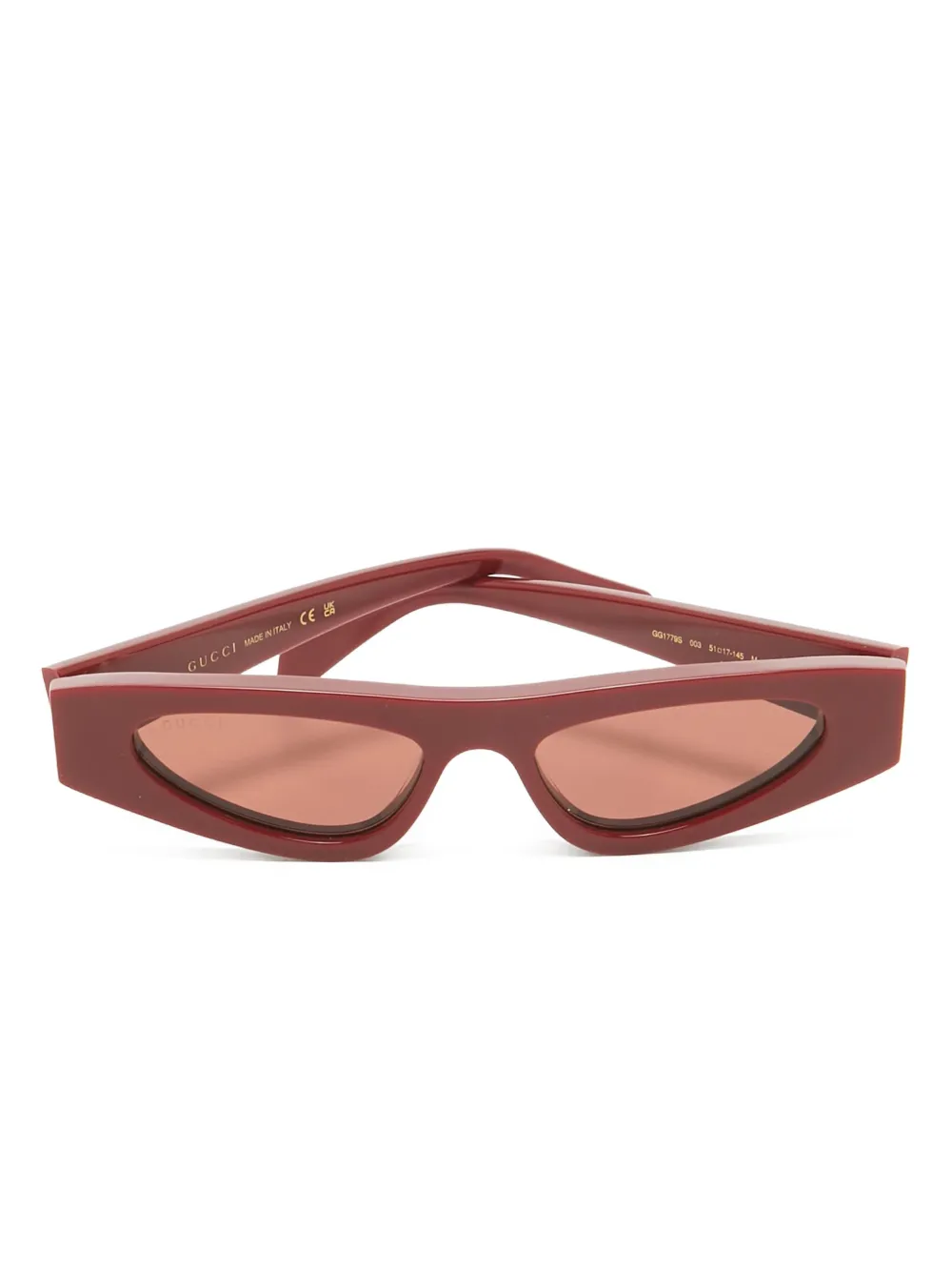 Gucci Pre-Owned キャットアイ サングラス - レッド Gucci Pre-Owned キャットアイ サングラス - レッド