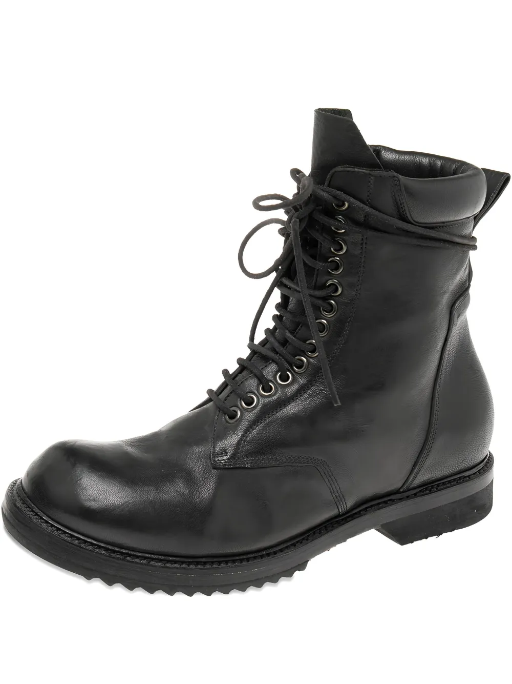 Rick Owens Vintage lace-up leather combat boots | Black | Image 1