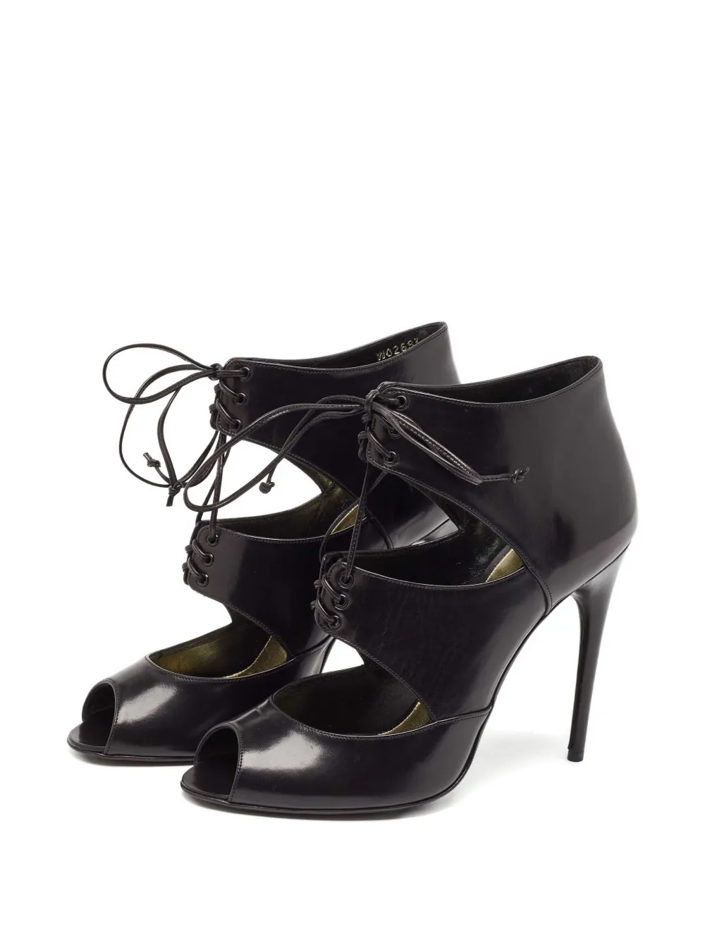 Tom Ford Vintage 115 mm leren laarzen met hak - Zwart