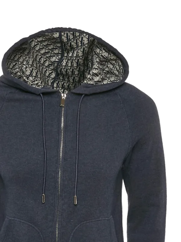 Dior Blue Dior Men Hoodie Hoodie Christian Dior Timbal-balik - Main Image