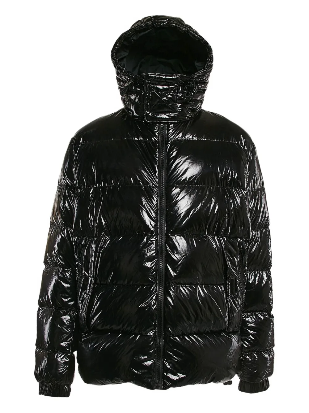 BOSS quilted drawstring-hood jacket | Black | Image 1