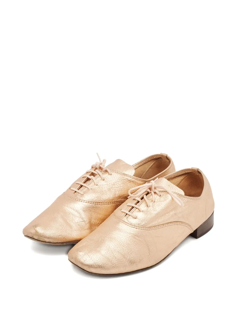 Repetto Oxford schoenen met metallic afwerking - Goud