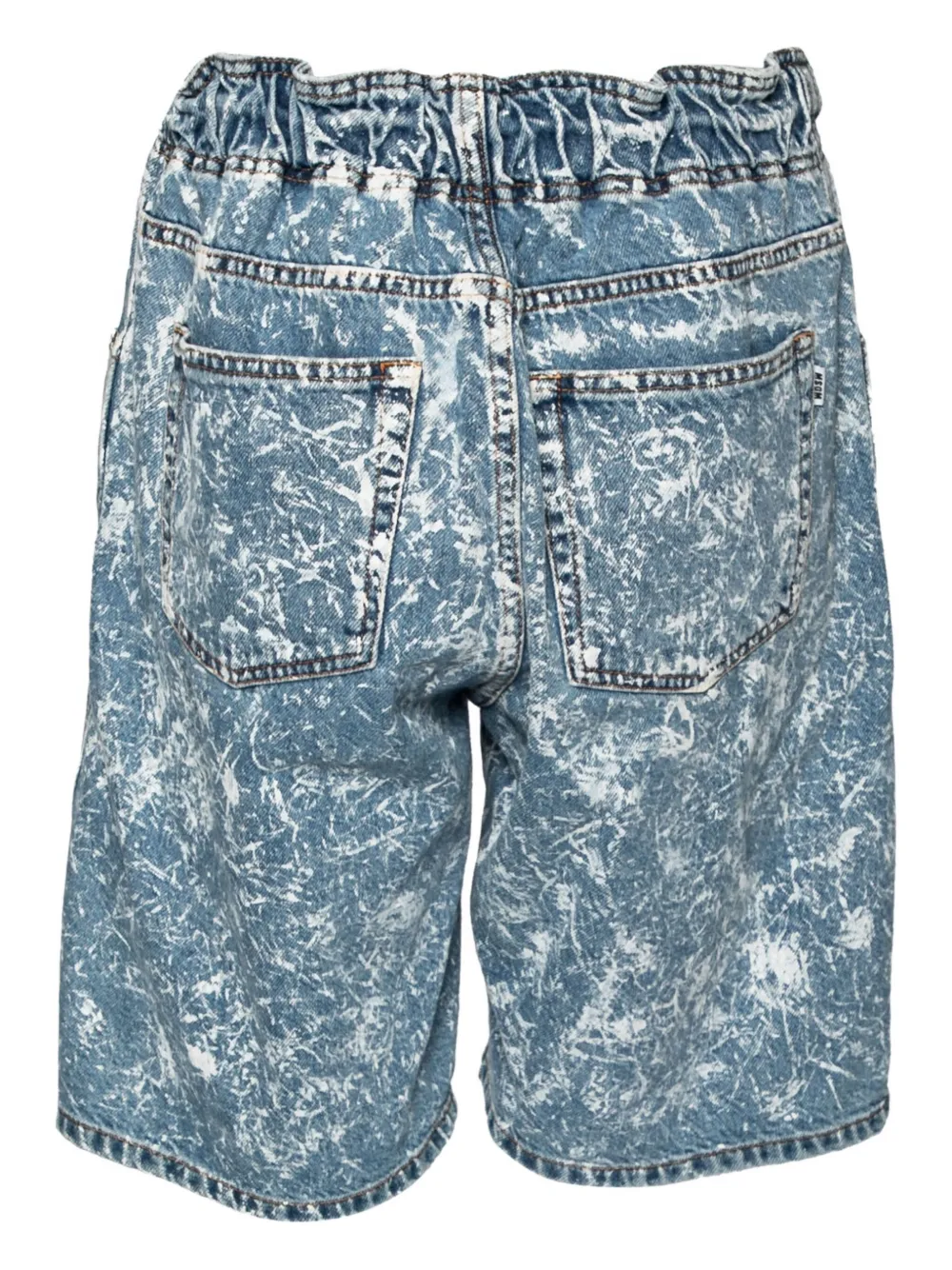 MSGM acid wash drawstring shorts | Image 2