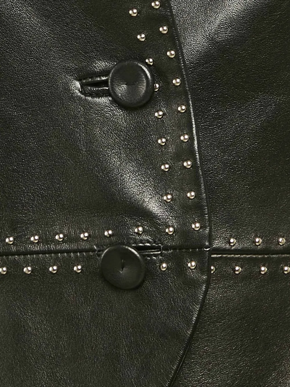 Pre-owned Alexander Mcqueen 2023 Single-breasted Studded Jacket In Black