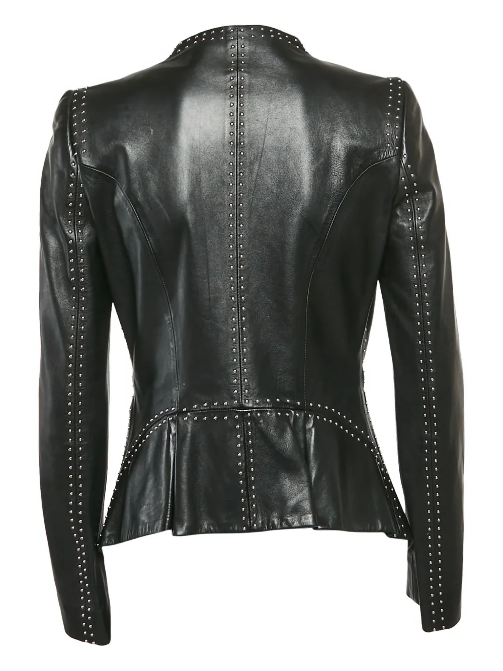 Pre-owned Alexander Mcqueen 2023 Single-breasted Studded Jacket In Black