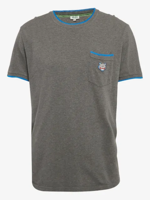 Kenzo Pre-Owned T-shirt med tigermærke på brystlomme