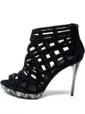 Burberry Pre-Owned 110mm cut-out platform stiletto sandals - Black