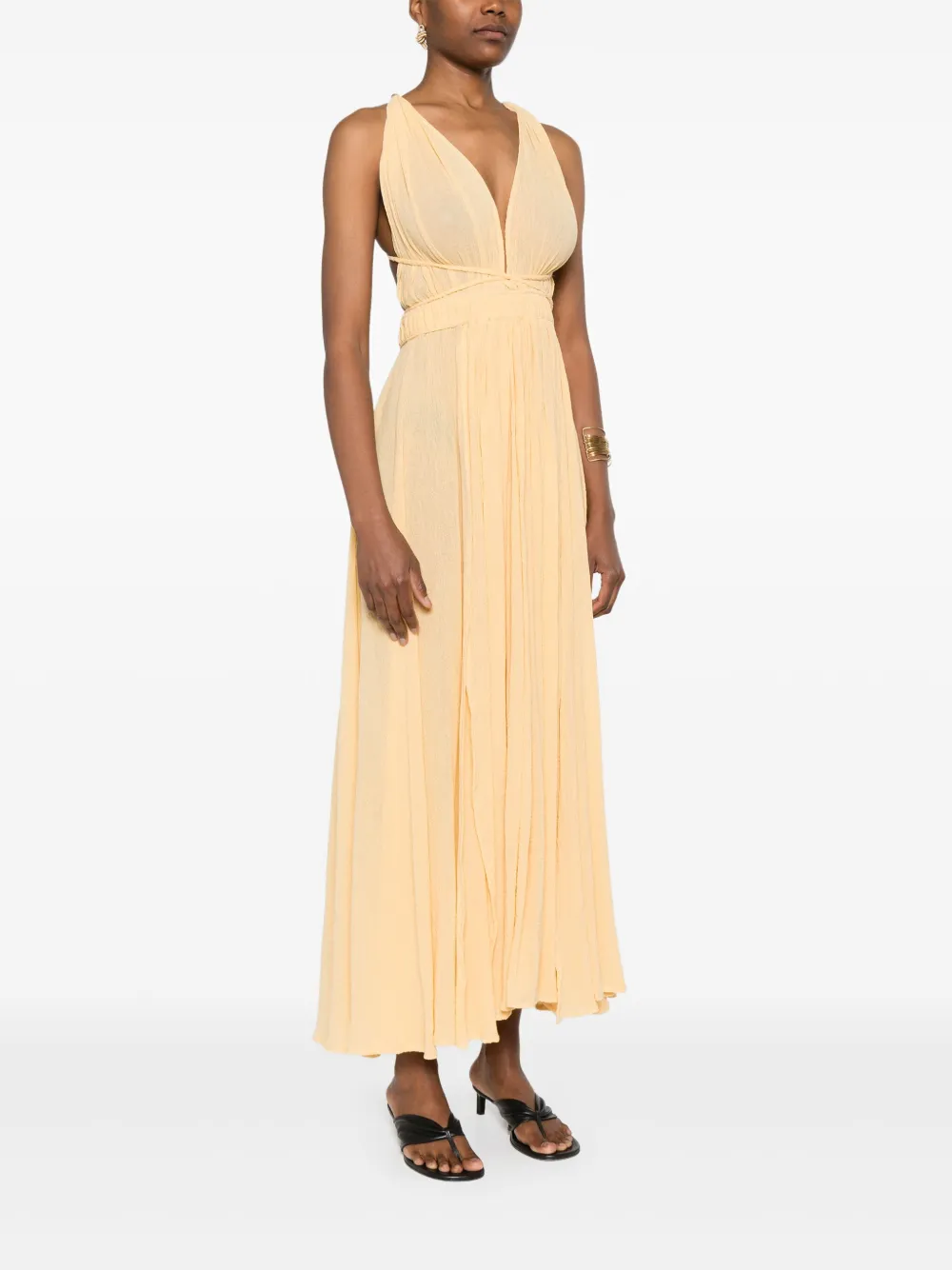 CARAVANA FLARED MIDI DRESS 