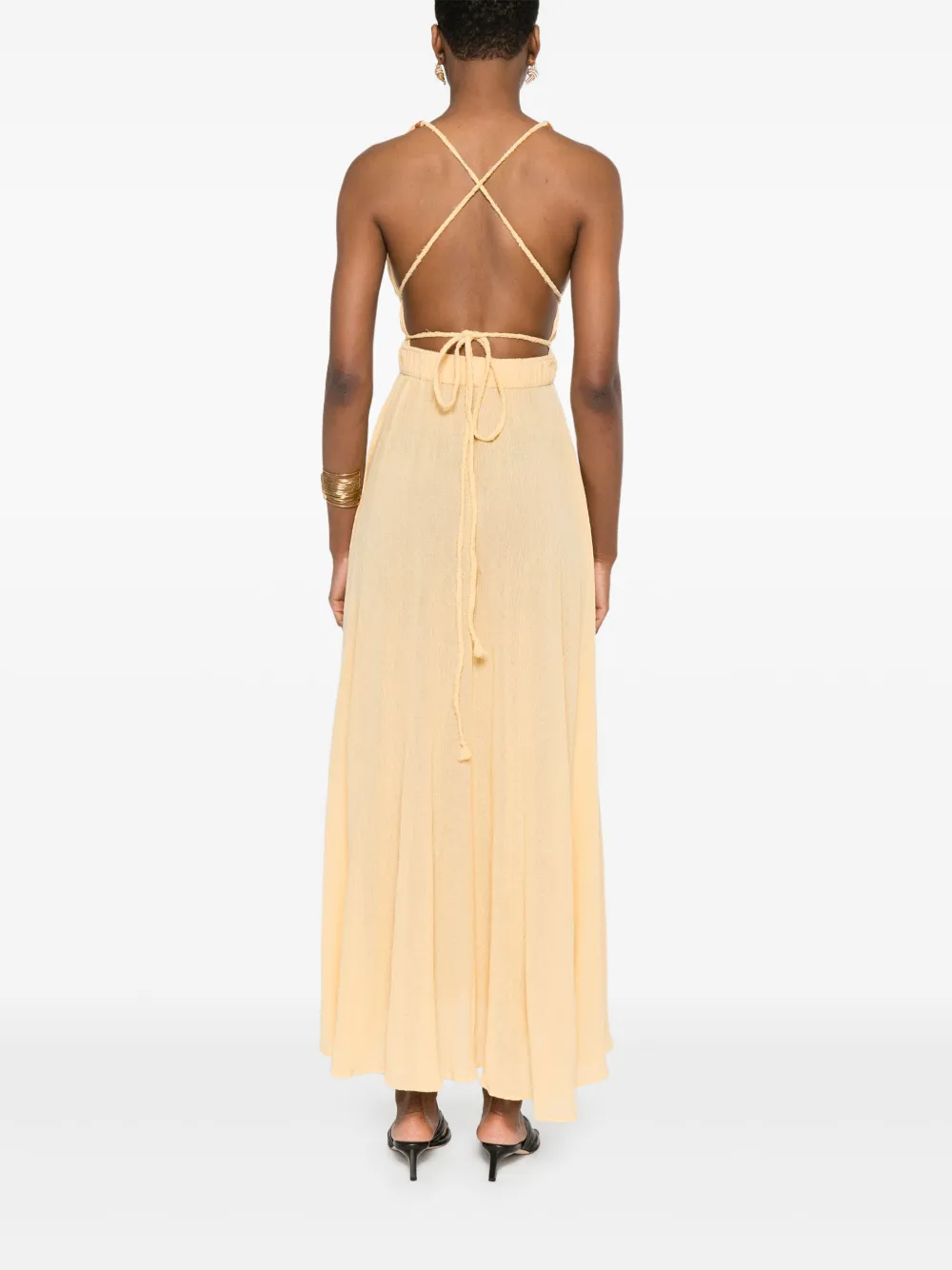 CARAVANA FLARED MIDI DRESS 