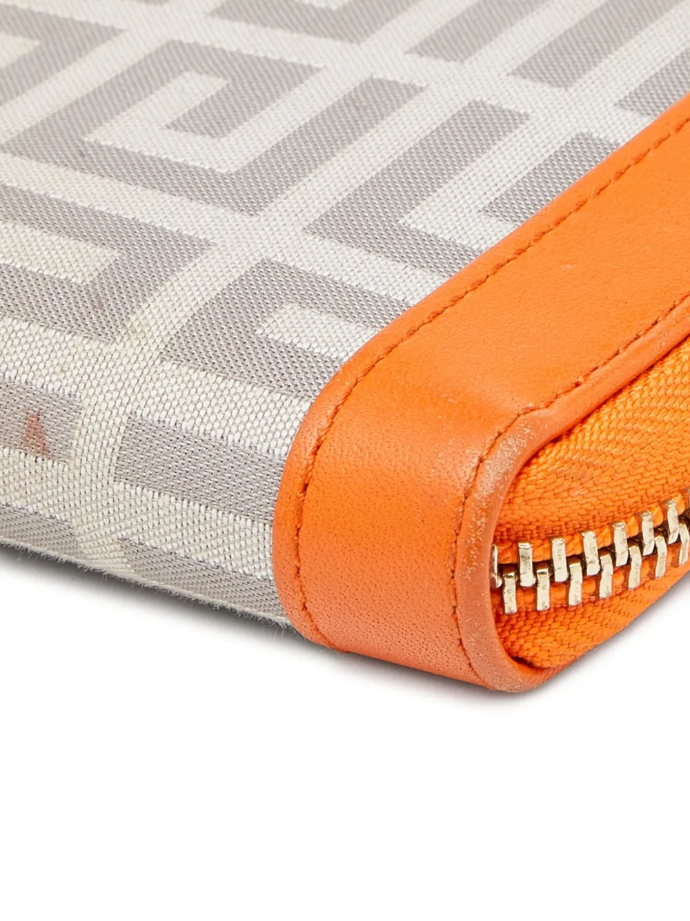 Givenchy Pre-owned Monogram-canvas Zip-around Wallet in Grey, view 4