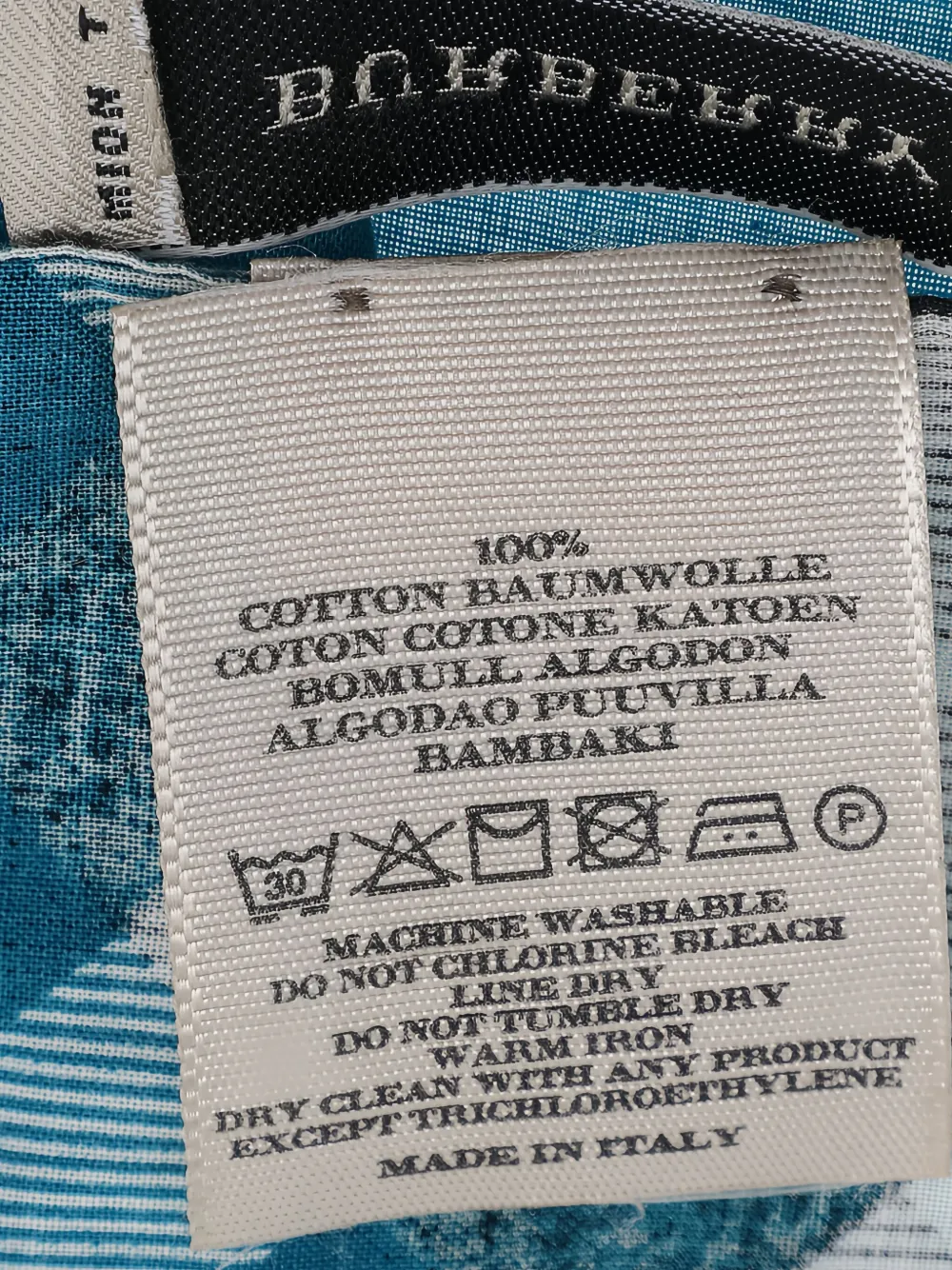 Burberry Pre-Owned Nova-Check cotton scarf | Image 2