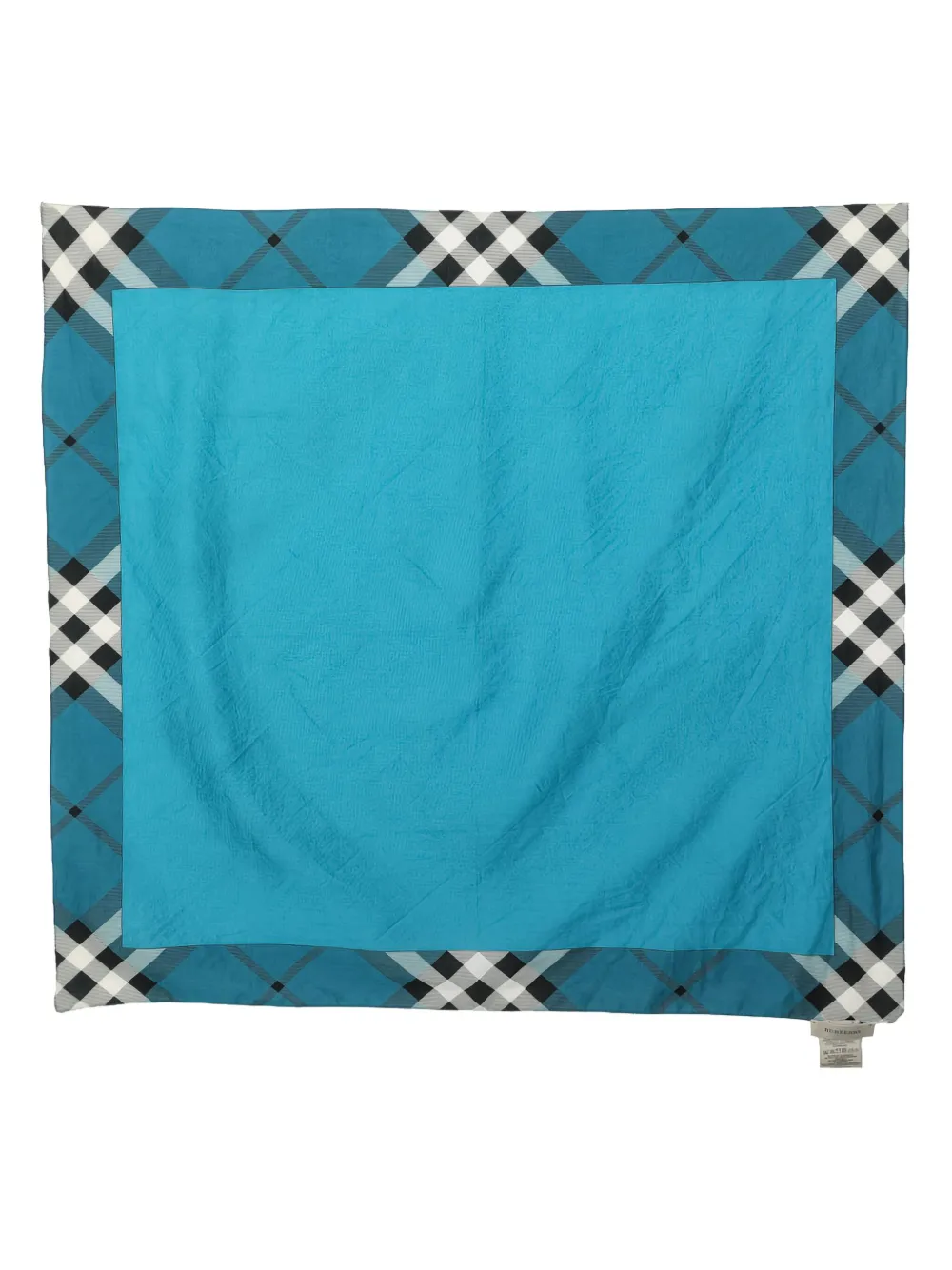 Burberry Pre-Owned Nova-Check cotton scarf | Blue | Image 1