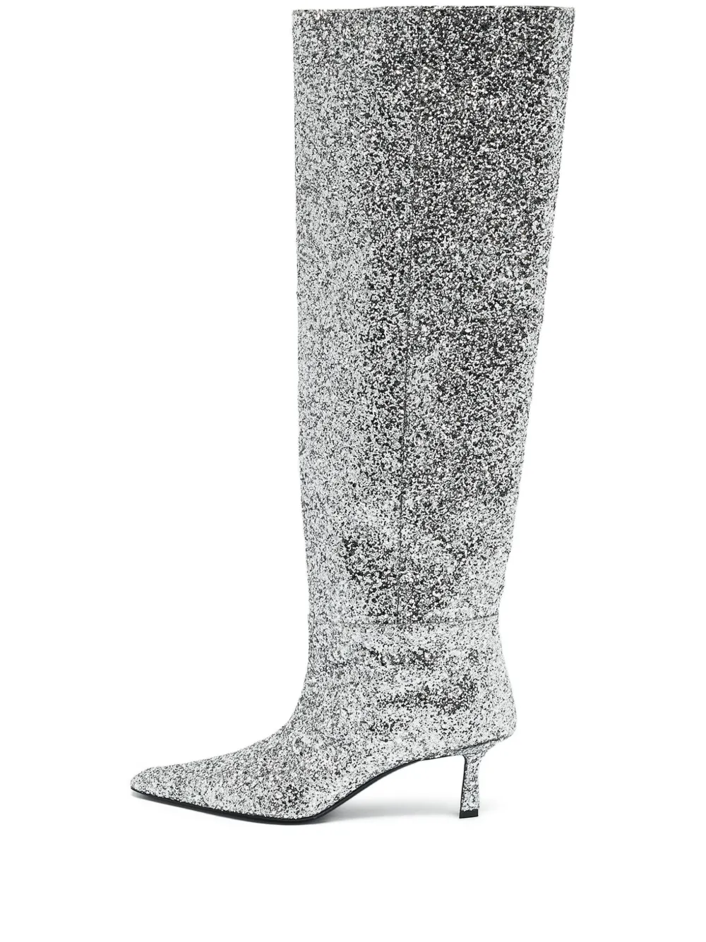 Alexander Wang 2024 60mm glitter boots | Grey | Image 1