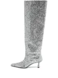 Alexander Wang 2024 60mm glitter boots - Grey