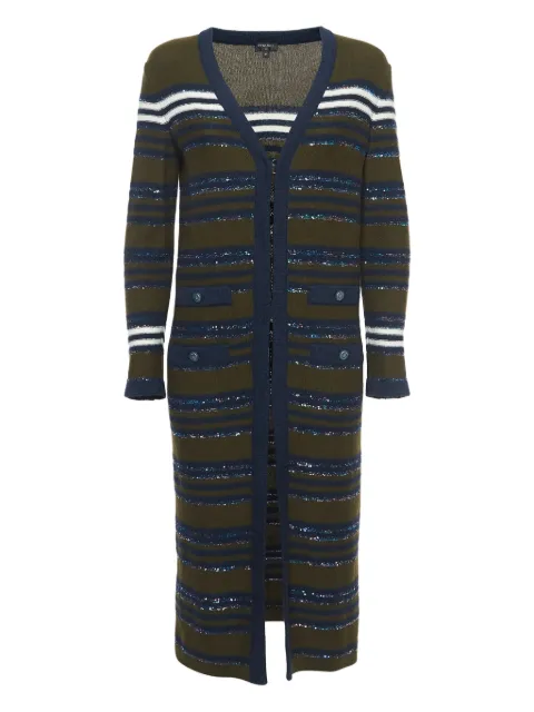 CHANEL Pre-Owned striped cardigan