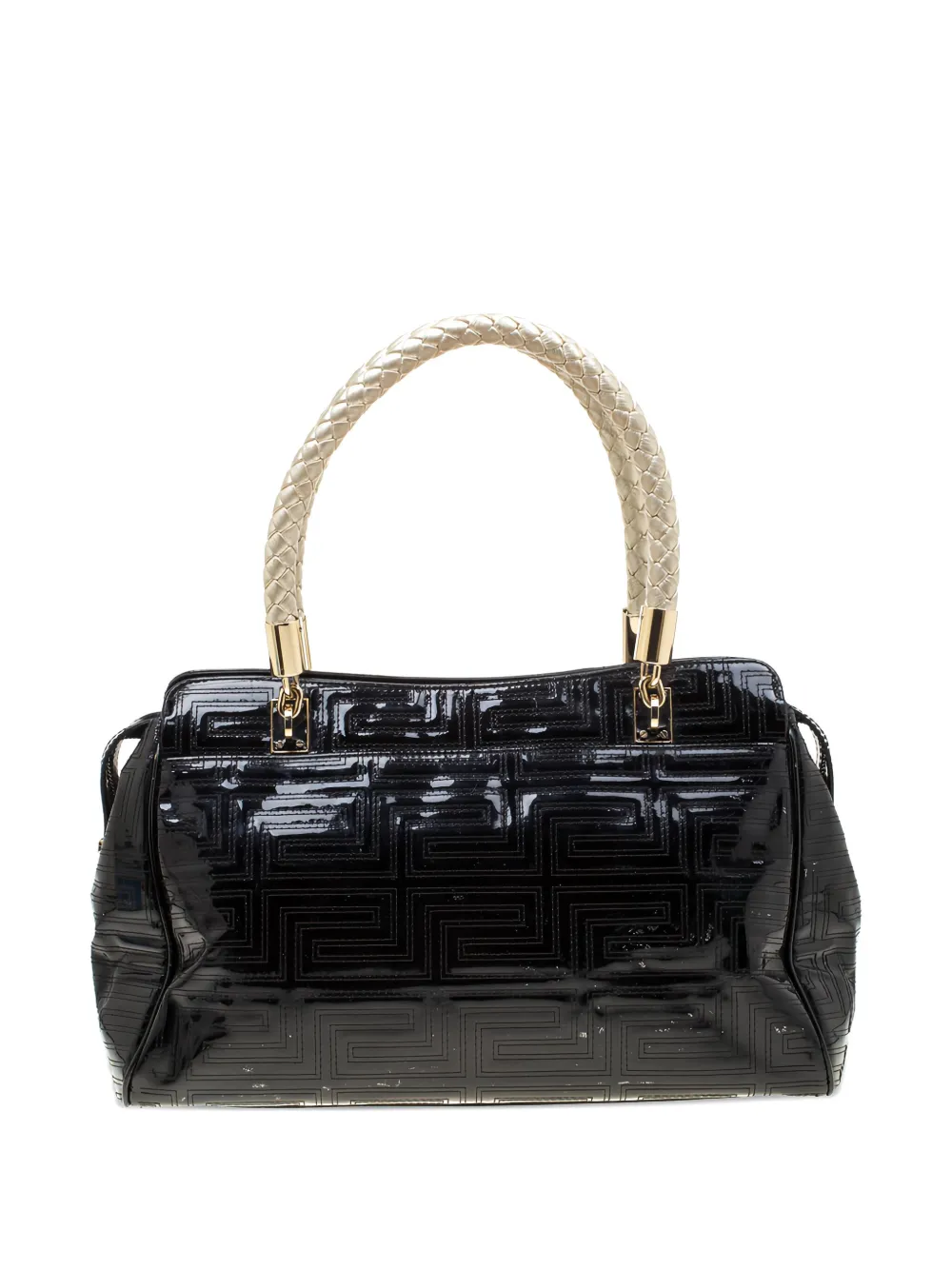 Versace Pre-Owned logo-plaque leather satchel bag | Image 2