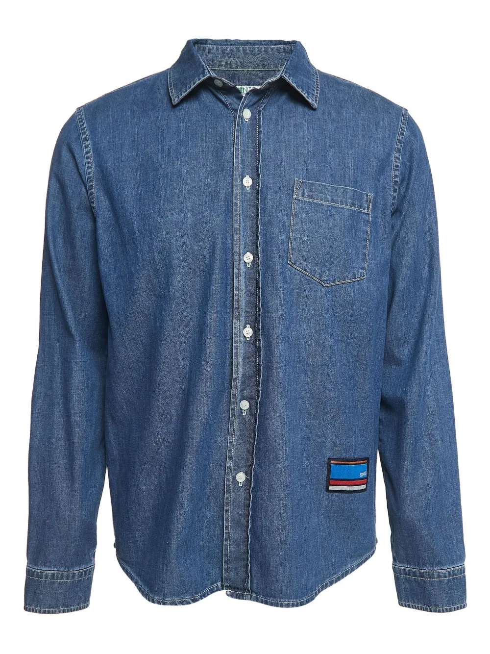 Kenzo Pre-Owned striped denim shirt | Blue | Image 1