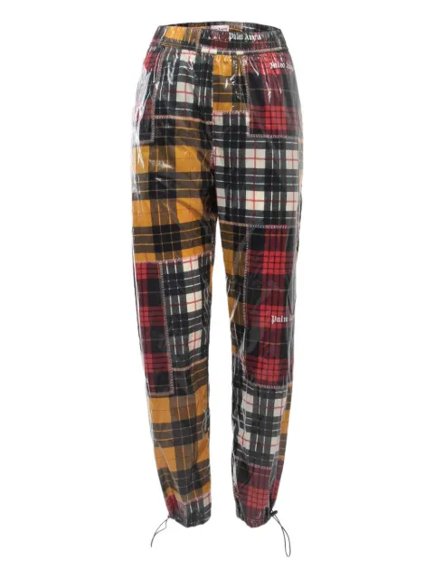 Palm Angels patchwork-print plaid trousers
