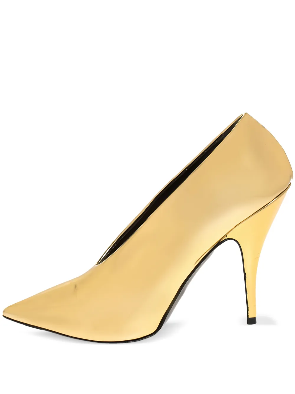 115mm faux-leather pumps