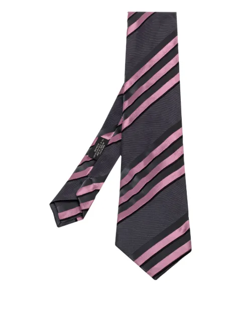 Prada Pre-Owned diagonal-stripe silk tie