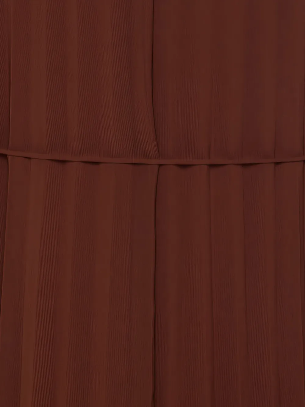 Pre-owned Elizabeth And James  Pleated Halterneck Maxi Dress In Brown