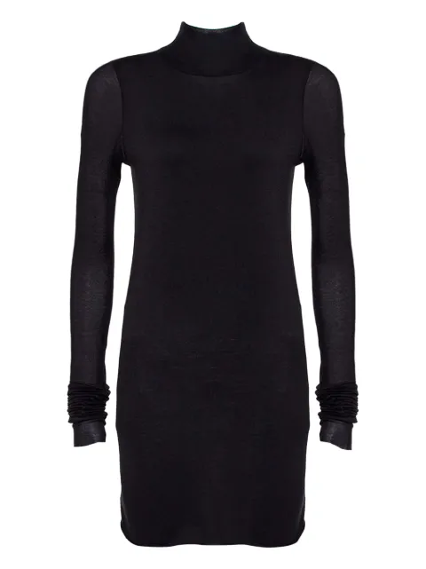 Rick Owens Vintage pre-owned turtleneck sheer-panels dress
