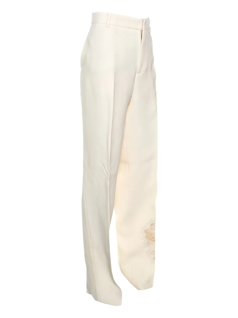 Rochas Vintage pre-owned floral embroidery trousers | Image 2