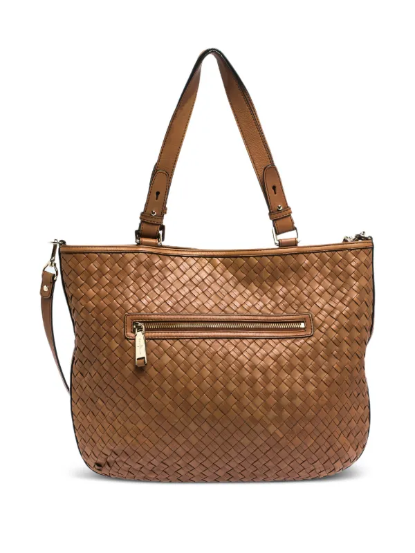 Cole Haan pre-owned Woven Leather Shoulder Bag | Brown | FARFETCH