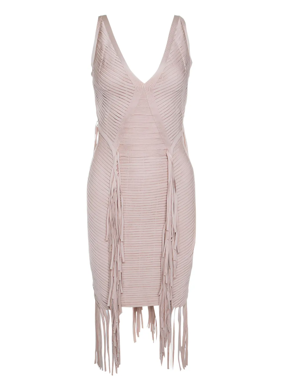 bandage fringe mini dress