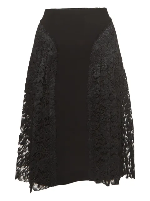 JOSEPH lace-panel skirt