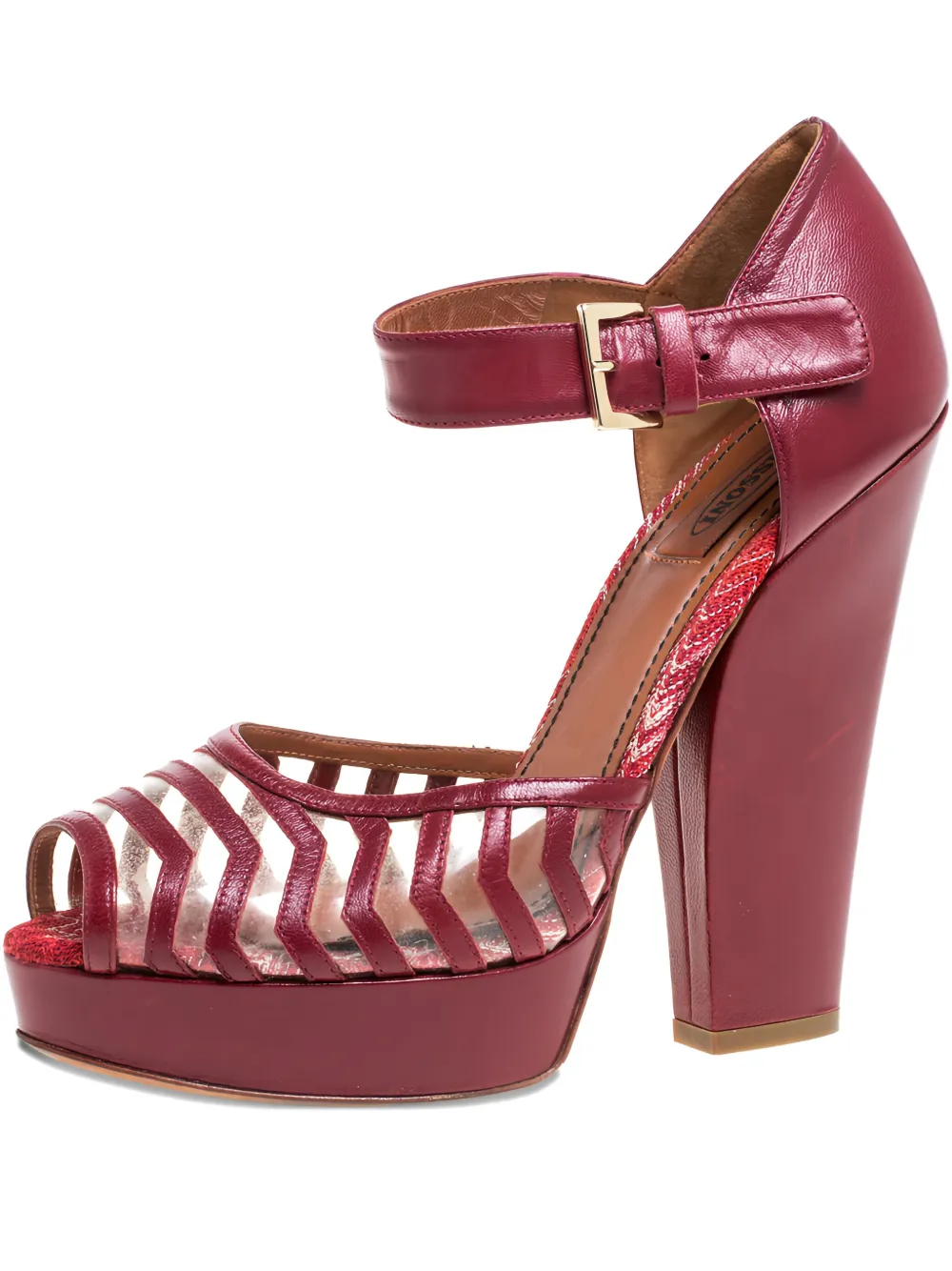 145mm platform buckled sandals