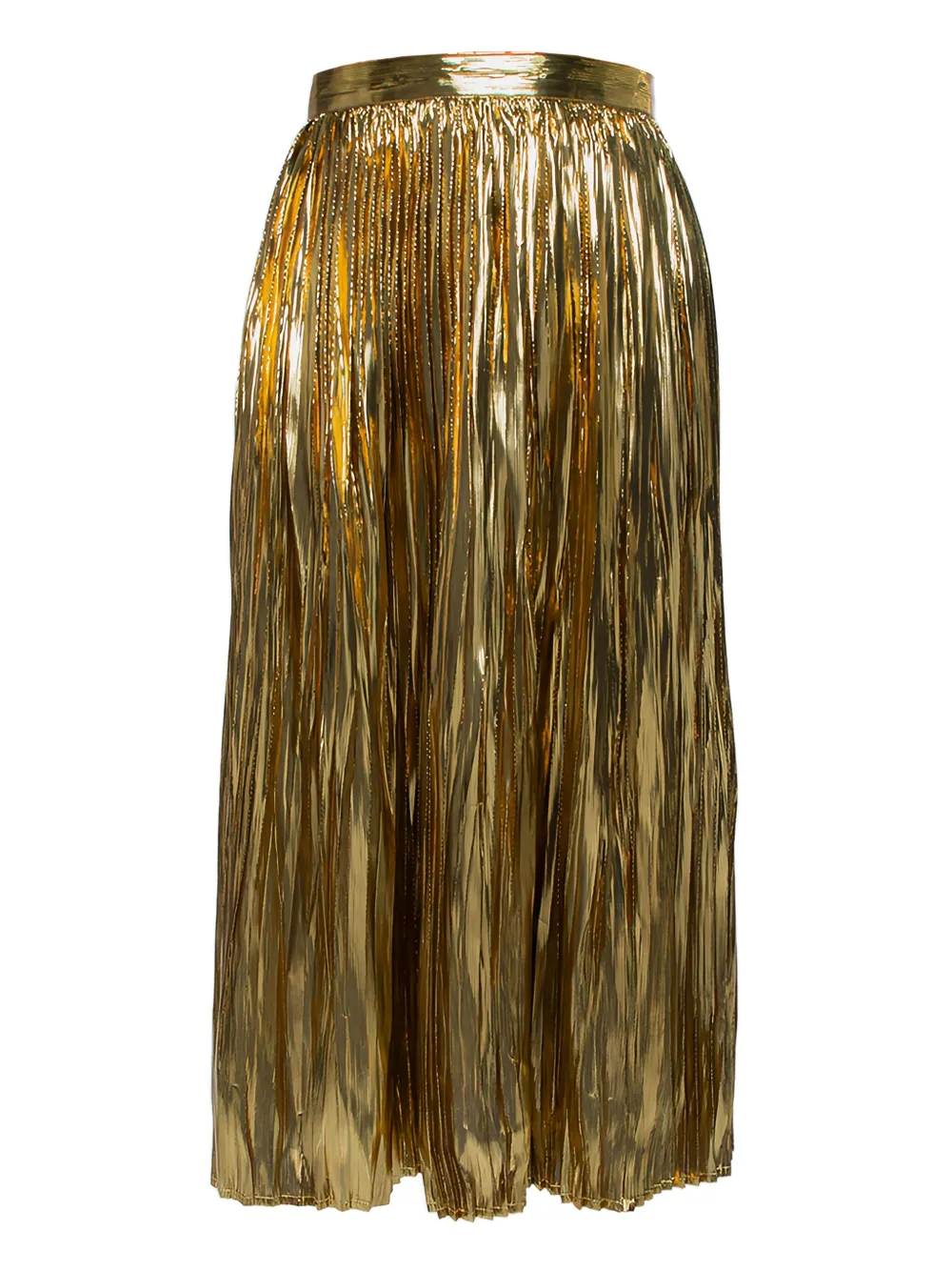 pleated midi skirt