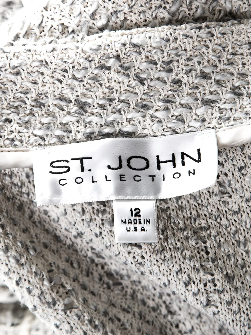 Pre-owned St John 2023 Knitted Jacket In Neutral