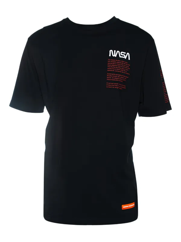Heron Preston NASA プリント Tシャツ | ブラック | FARFETCH JP