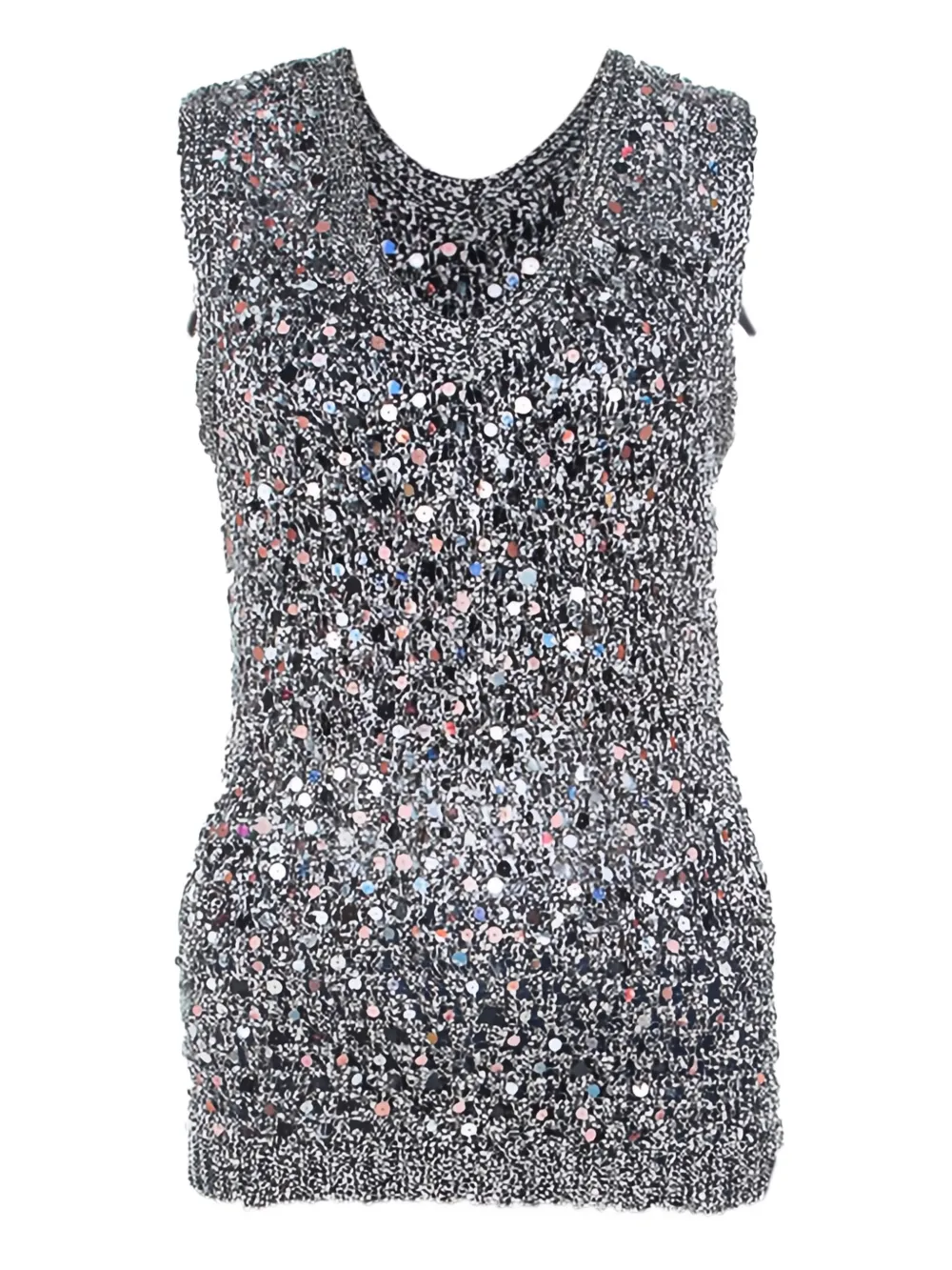 Zac Posen pre-owned sequin-embellished sleeveless top | Grey | Image 1