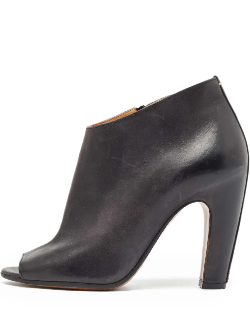 100mm peep-toe boots