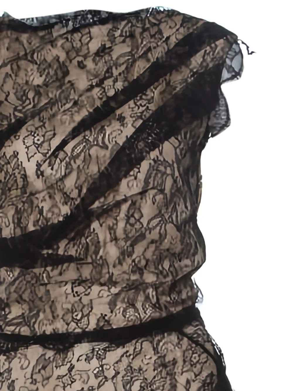 Roksanda lace draped dress - Zwart