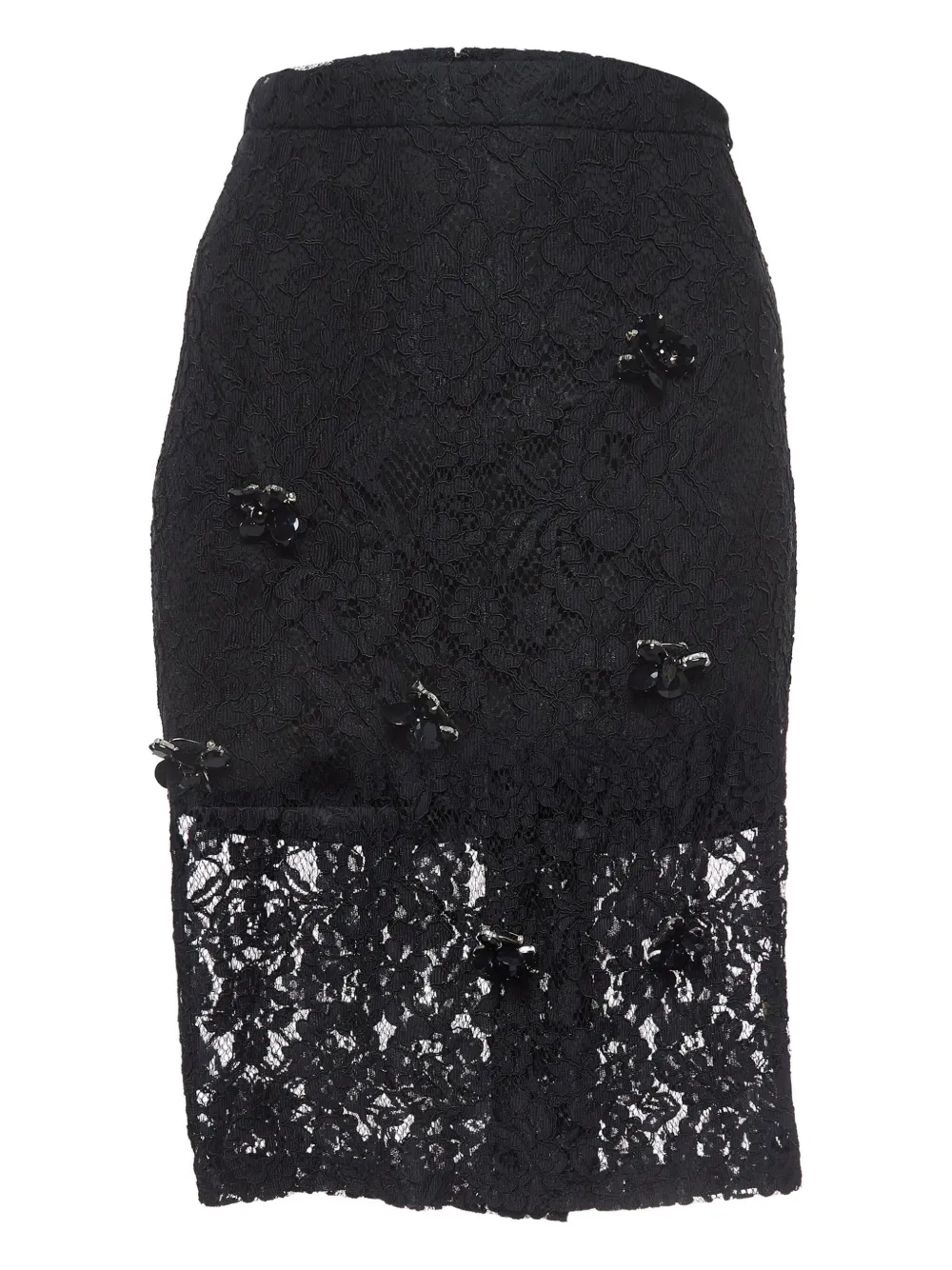 Alexis lace embellished midi skirt | Black | Image 1