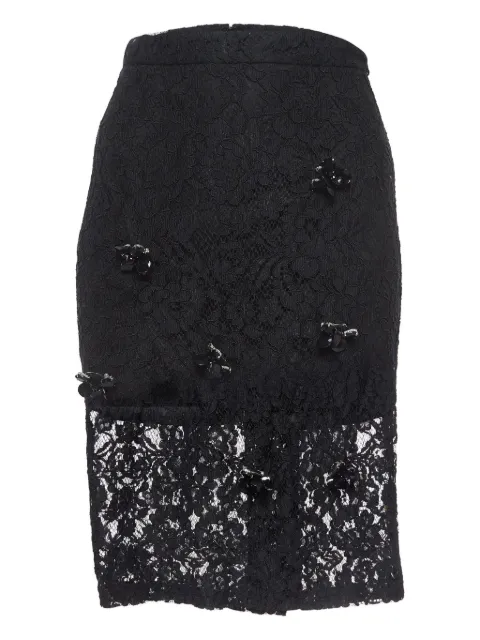 Alexis lace embellished midi skirt